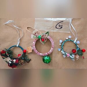 Christmas Ornaments Handmade set of 3